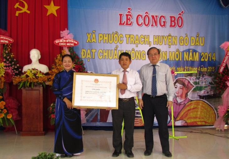 Huyện Gò Dầu: Phấn đấu đạt huyện Nông thôn mới vào năm 2020 